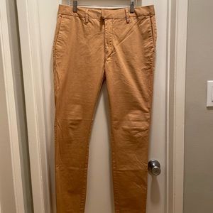 Topman Yellow-Gols khaki Pants